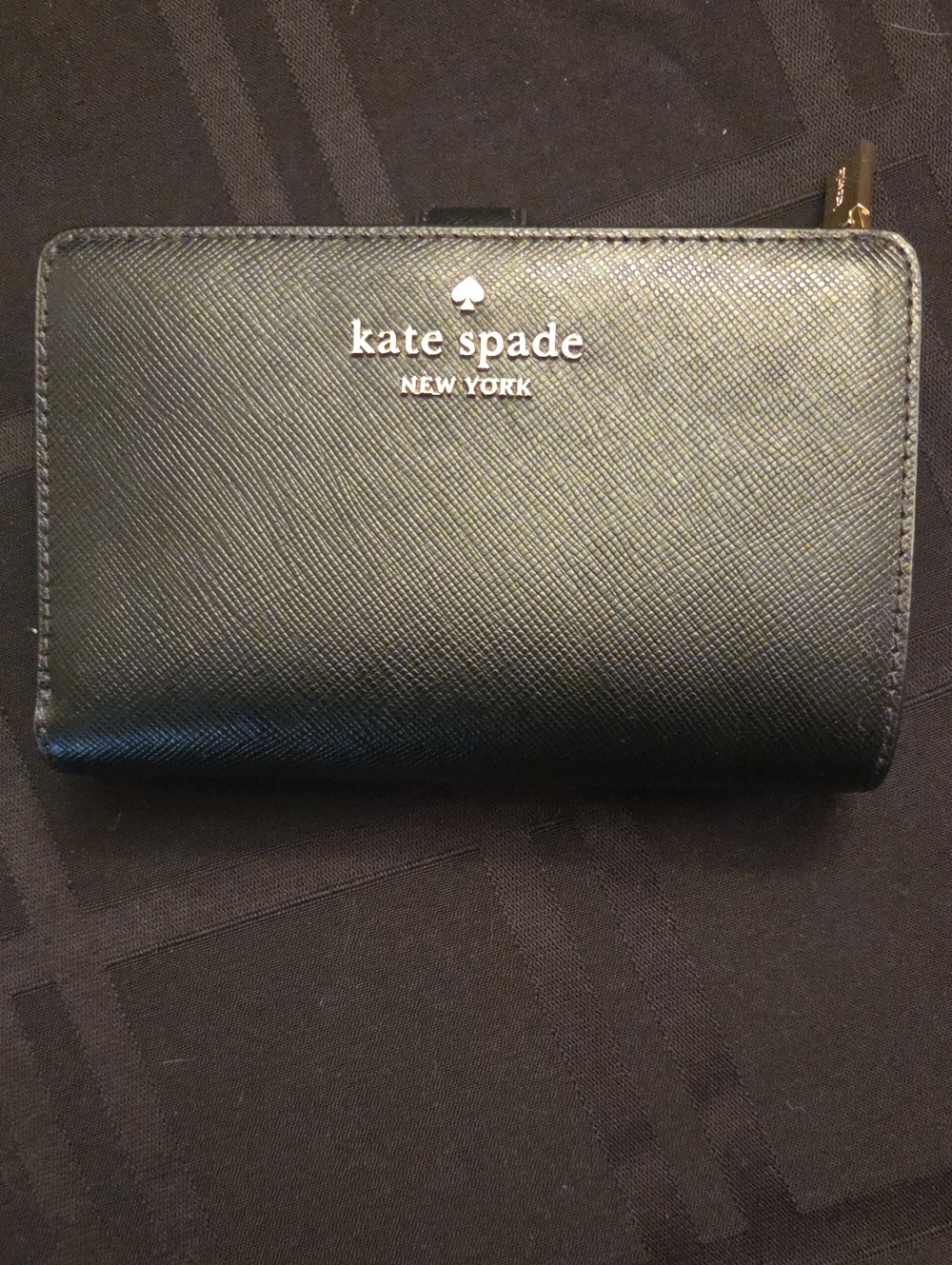 Kate Spade Black Medium Bilfold Wallet
